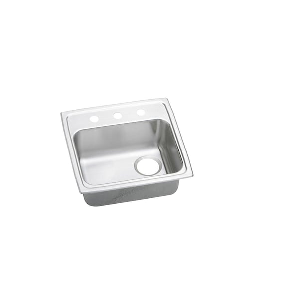 Lustertone Stainless Steel 19 X 18 X 5-1/2 Single Bowl Top Mount Ada Sink